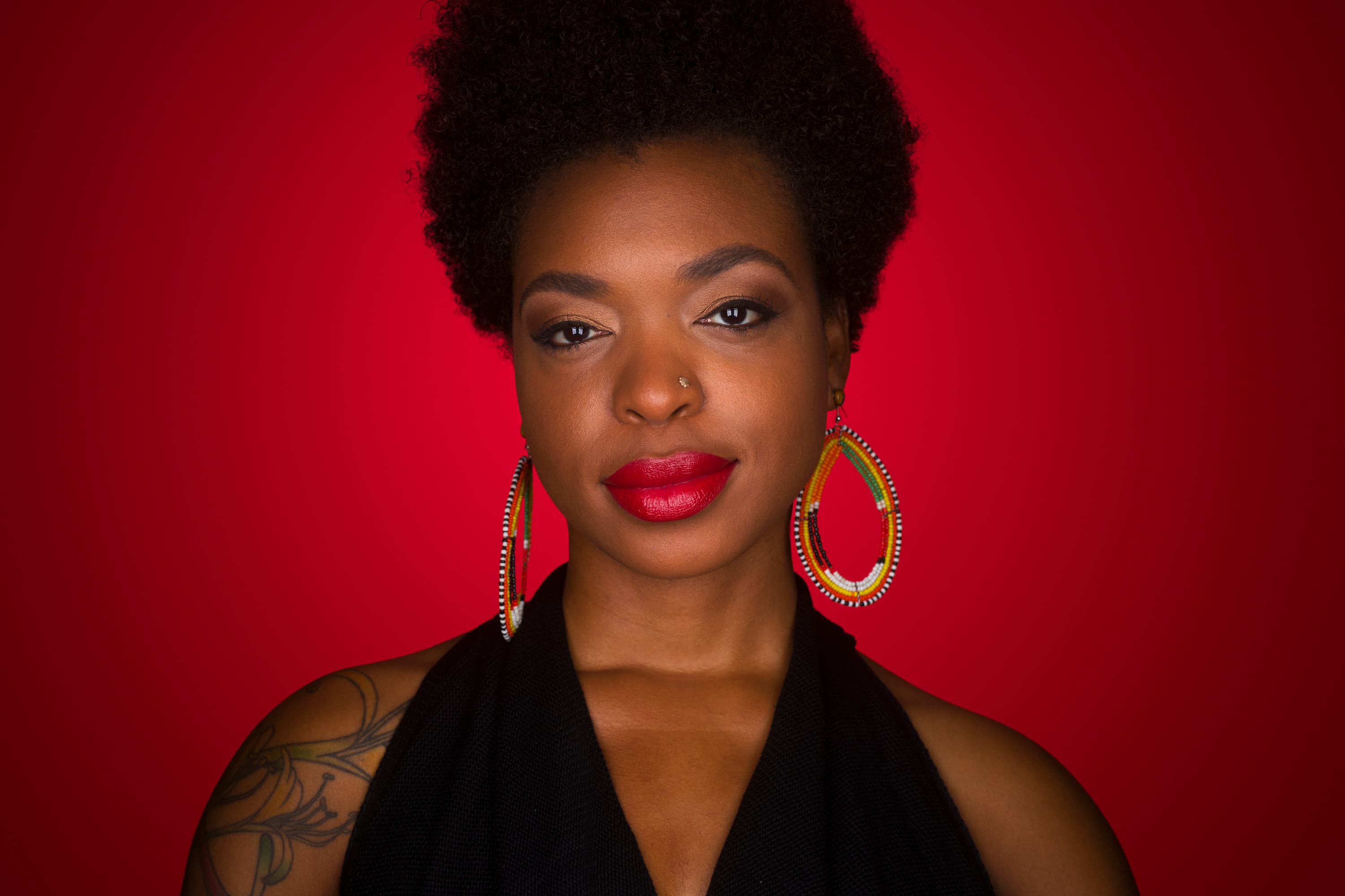 Creative portrait of Ebony - beauty photography Bay Area