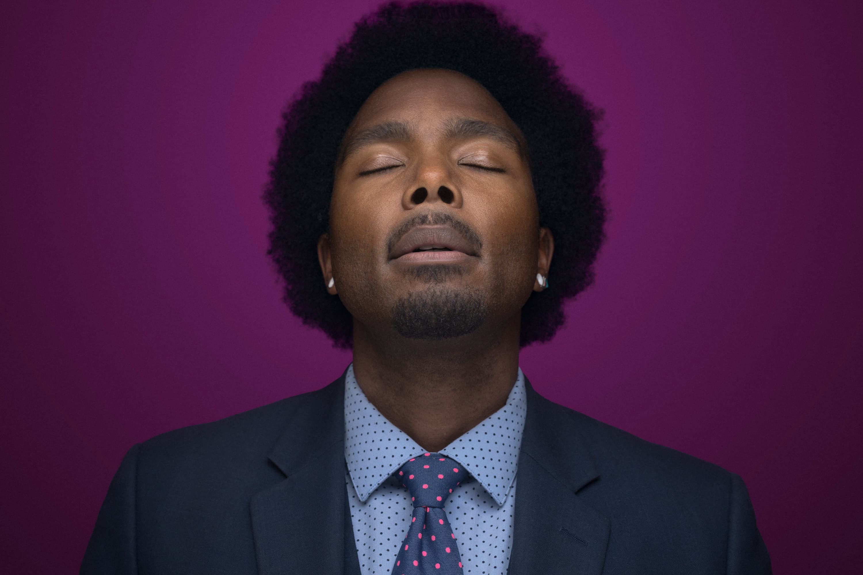 Creative portrait of Hakim - musician promotional photo